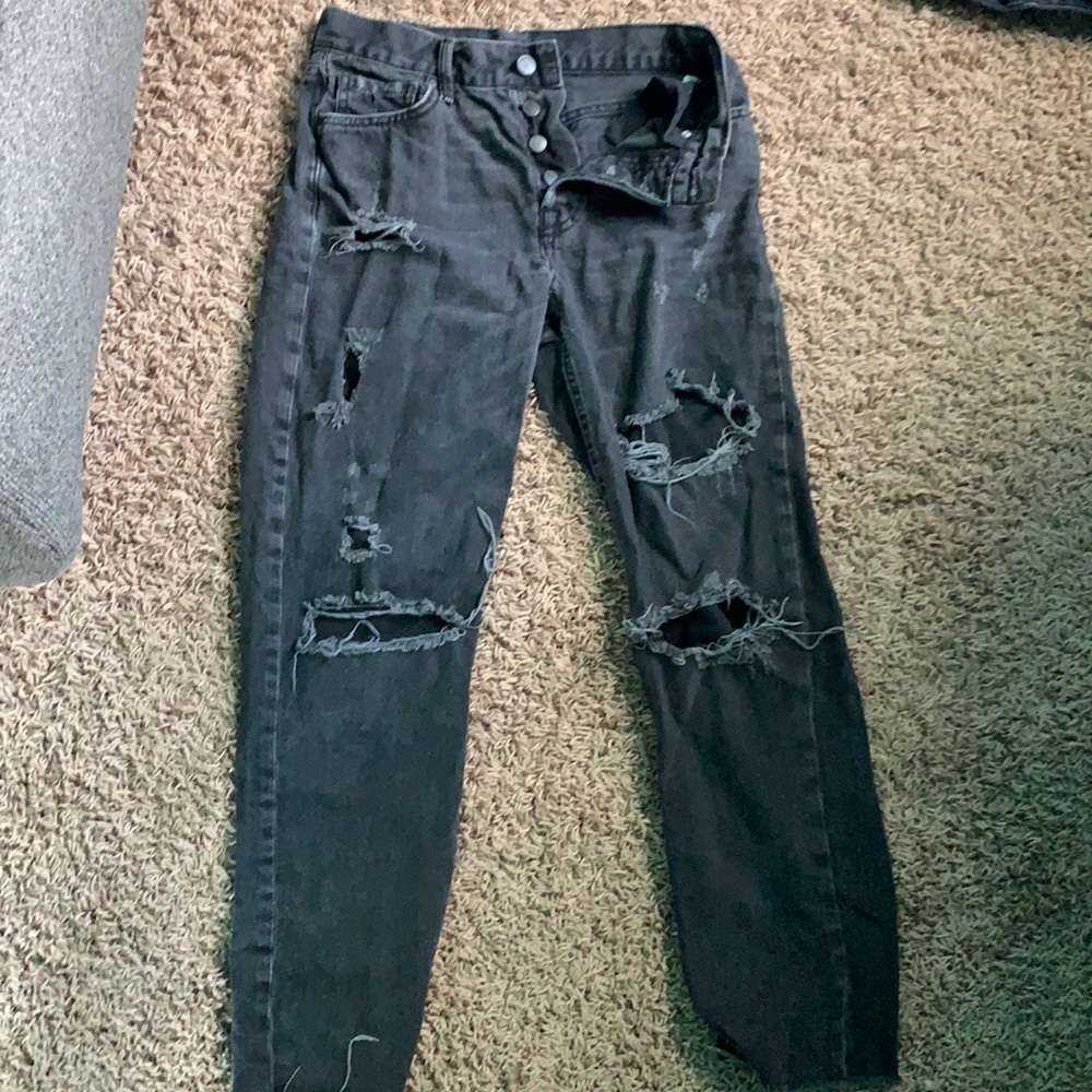 Black denim